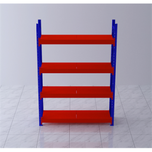 重型貨架主架1500×500×2000mm(四層,1T/層,橘紅色)