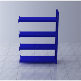 重型貨架副架2000×600×2000mm(四層,1T/層,藍(lán)色)
