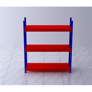 重型貨架主架1500×500×2500mm(三層,1T/層,橘紅色)