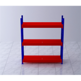重型貨架主架2000×500×2500mm(三層,1T/層,橘紅色)