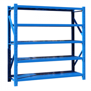 輕型貨架主架2000×500×2000mm(五層,200kg/層,藍(lán)色)