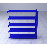 中型貨架副架1500×600×2000mm(五層,300kg/層,藍(lán)色)