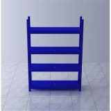 重型貨架主架2000×500×2000mm(四層,1T/層,藍色)