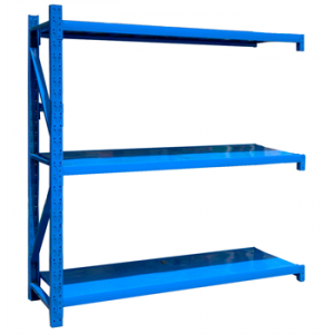 中型貨架副架2000×500×1800mm(三層,300kg/層,藍色)