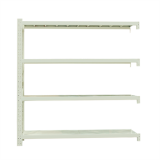 輕型貨架副架1200×500×1800mm(四層,200kg/層,白色)