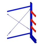 單面懸臂副架，1500*800*2500，400kg/層，4層，懸臂長(zhǎng)700mm，含底座