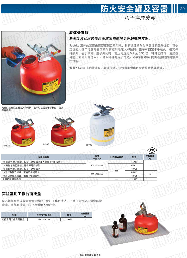 JUSTRITE，美國(guó)杰斯瑞特，justriteI型安全罐,柴油汽油存放罐，酒精松香水安全存儲(chǔ)罐，防火安全罐，防爆安全罐