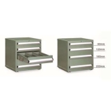 雙軌工具柜580×525×665mm(四個抽屜) 綠色，F(xiàn)C-665N